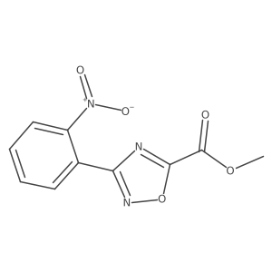 Methyl 3-(2-nitrophenyl)-1,2,4-oxadiazole-5-carboxylate结构式