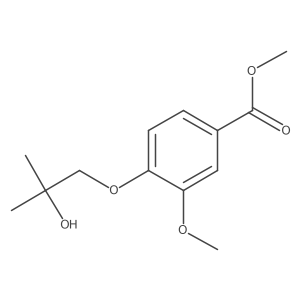Methyl 4-(2-hydroxy-2-methyl-propoxy)-3-methoxy-benzoate结构式