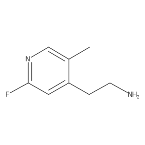 2-(2-Fluoro-5-methylpyridin-4-YL)ethanamine Structure