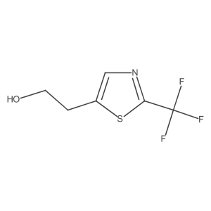 2-[2-(Trifluoromethyl)-1,3-thiazol-5-yl]ethan-1-ol结构式