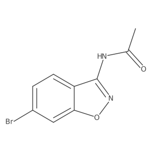 N-(6-Bromo-1,2-benzisoxazol-3-yl)acetamide Structure