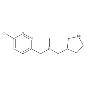 [(6-Chloropyridazin-3-yl)methyl](methyl)[(pyrrolidin-3-yl)methyl]amine Structure