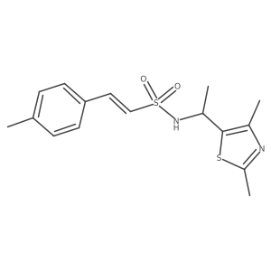 N-[1-(2,4-dimethyl-1,3-thiazol-5-yl)ethyl]-2-(4-methylphenyl)ethene-1-sulfonamide Structure