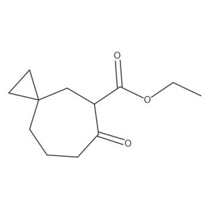 Ethyl 7-oxospiro[2.6]nonane-8-carboxylate结构式