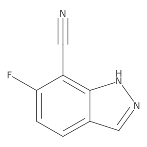 6-Fluoro-1H-indazole-7-carbonitrile Structure