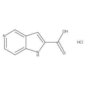 1H-pyrrolo[3,2-c]pyridine-2-carboxylic acid hydrochloride Structure