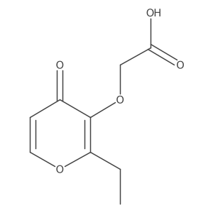 2-[(2-ethyl-4-oxo-4H-pyran-3-yl)oxy]acetic acid结构式