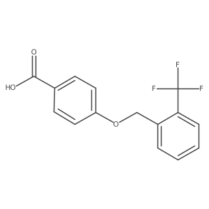 4-((2-(Trifluoromethyl)benzyl)oxy)benzoic acid Structure