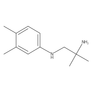 N1-(3,4-Dimethylphenyl)-2-methylpropane-1,2-diamine Structure