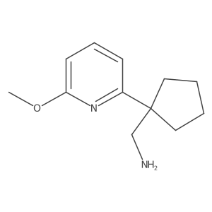 [1-(6-Methoxypyridin-2-yl)cyclopentyl]methanamine Structure