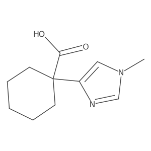 1-(1-methyl-1H-imidazol-4-yl)cyclohexane-1-carboxylic acid Structure