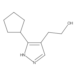 2-(5-cyclopentyl-1H-pyrazol-4-yl)ethan-1-ol Structure