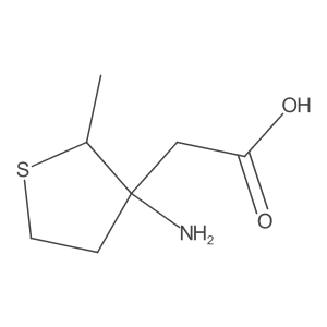 2-(3-Amino-2-methylthiolan-3-yl)acetic acid Structure