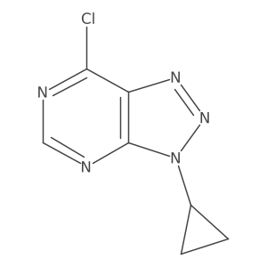 7-chloro-3-cyclopropyl-3H-[1,2,3]triazolo[4,5-d]pyrimidine Structure