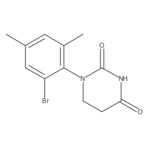 1-(2-Bromo-4,6-dimethyl-phenyl)hexahydropyrimidine-2,4-dione Structure