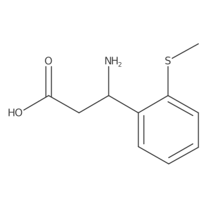 3-Amino-3-[2-(methylsulfanyl)phenyl]propanoic acid Structure
