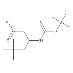 3-{[(Tert-butoxy)carbonyl]amino}-5,5-dimethylhexanoic acid Structure