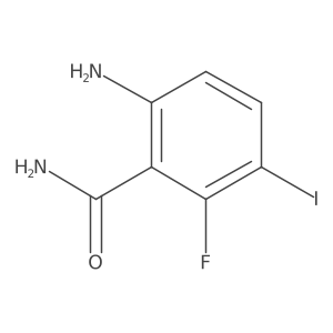 6-Amino-2-fluoro-3-iodobenzamide Structure