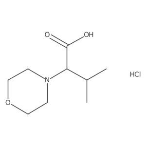 3-Methyl-2-(morpholin-4-yl)butanoic acid hydrochloride Structure