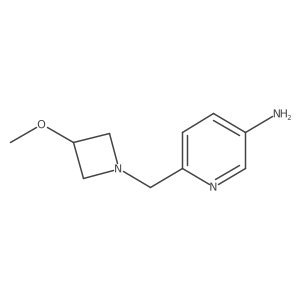 6-[(3-Methoxyazetidin-1-yl)methyl]pyridin-3-amine结构式