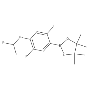2-(4-(Difluoromethoxy)-2,5-difluorophenyl)-4,4,5,5-tetramethyl-1,3,2-dioxaborolane Structure