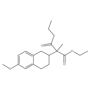 Diethyl 2-(1,2,3,4-tetrahydro-6-methoxynaphthalen-2-yl)-2-methylmalonate结构式