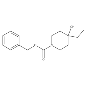 Benzyl 4-ethyl-4-hydroxypiperidine-1-carboxylate Structure