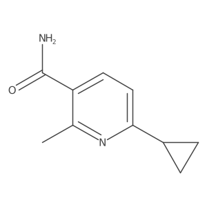 6-Cyclopropyl-2-methylnicotinamide Structure