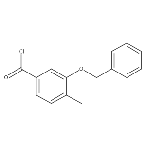 3-Benzyloxy-4-methyl-benzoyl chloride结构式