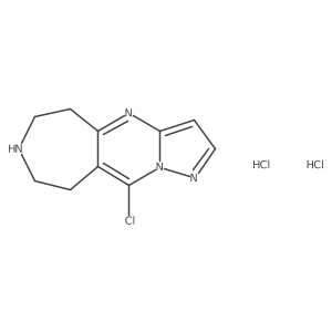 10-Chloro-6,7,8,9-tetrahydro-5H-pyrazolo[1',5':1,2]pyrimido[4,5-d]azepine dihydrochloride Structure