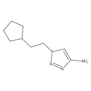 1-(2-Cyclopentylethyl)-1H-1,2,3-triazol-4-amine结构式