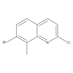 7-Bromo-2-chloro-8-methylquinoline Structure