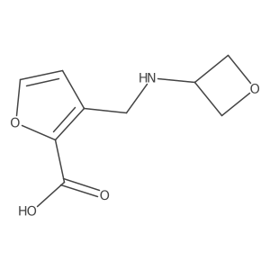 3-((Oxetan-3-ylamino)methyl)furan-2-carboxylic acid结构式