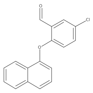 Benzaldehyde, 5-chloro-2-(1-naphthalenyloxy)-结构式