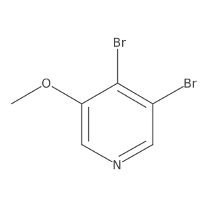 3,4-Dibromo-5-methoxypyridine结构式