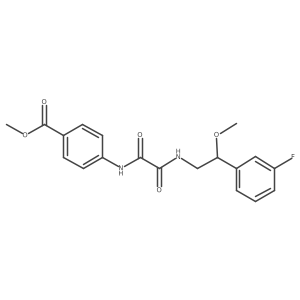 Methyl 4-(2-((2-(3-fluorophenyl)-2-methoxyethyl)amino)-2-oxoacetamido)benzoate Structure