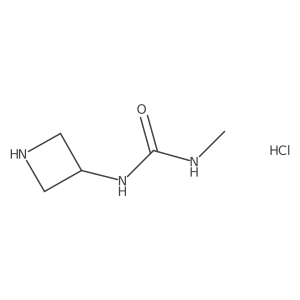 1-(Azetidin-3-yl)-3-methylurea hydrochloride结构式