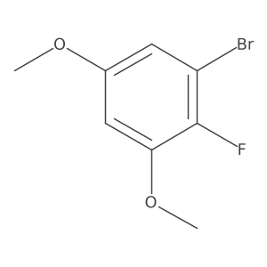 1-Bromo-2-fluoro-3,5-dimethoxybenzene结构式