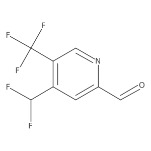 4-(Difluoromethyl)-5-(trifluoromethyl)picolinaldehyde结构式
