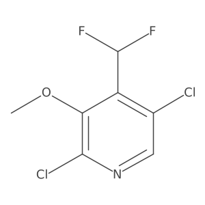 2,5-Dichloro-4-(difluoromethyl)-3-methoxypyridine Structure