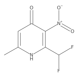 2-(Difluoromethyl)-4-hydroxy-6-methyl-3-nitropyridine结构式