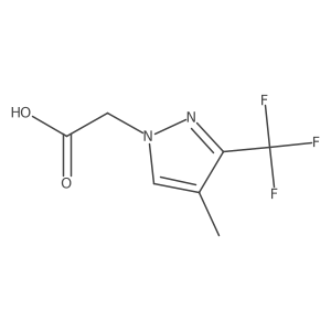 2-[4-methyl-3-(trifluoromethyl)-1H-pyrazol-1-yl]acetic acid Structure