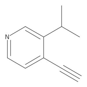 4-Ethynyl-3-isopropylpyridine结构式