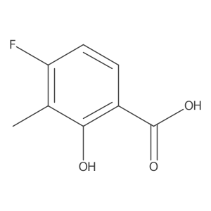 4-Fluoro-2-hydroxy-3-methylbenzoic acid Structure