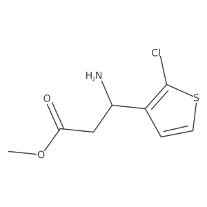 Methyl 3-amino-3-(2-chlorothiophen-3-yl)propanoate Structure