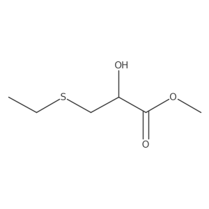Methyl 3-(ethylsulfanyl)-2-hydroxypropanoate结构式