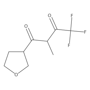 4,4,4-Trifluoro-2-methyl-1-(oxolan-3-yl)butane-1,3-dione Structure