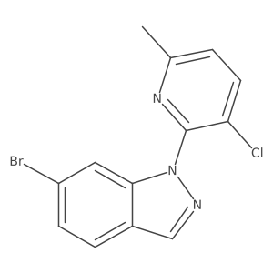 6-Bromo-1-(3-chloro-6-methyl-2-pyridinyl)-1h-indazole结构式