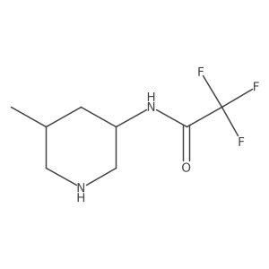 2,2,2-trifluoro-N-(5-methylpiperidin-3-yl)acetamide Structure