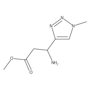 methyl (3S)-3-amino-3-(1-methyl-1H-1,2,3-triazol-4-yl)propanoate结构式